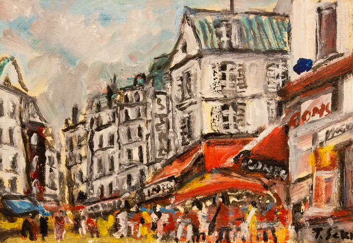 楽天市場】関 拓司「 パリ風景 」 油絵 ・ 油彩画 SM ( サムホール