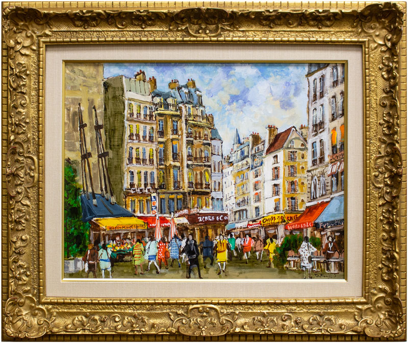 楽天市場】関 拓司 「 サン・ジェルマン リュード・セーヌ 」 油絵