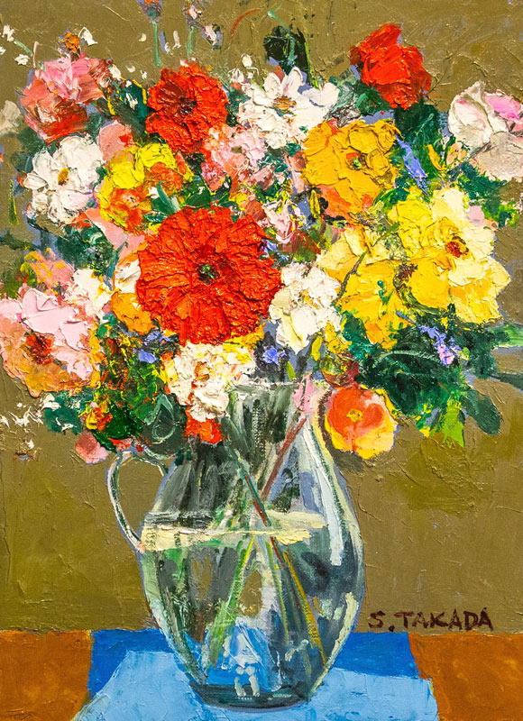 楽天市場】高田 悟 「 野の花 」 油絵 油彩画 F4 ( 4号 ) : 内田画廊