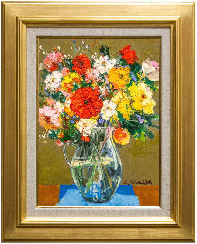 楽天市場】高田 悟 「 野の花 」 油絵 油彩画 F4 ( 4号 ) : 内田画廊