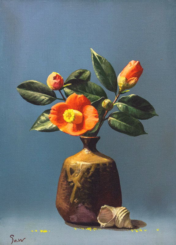 真作】絵画 ヴィタリー・メドベデフ 油彩20号 鮮やかな静物画 V38 真作