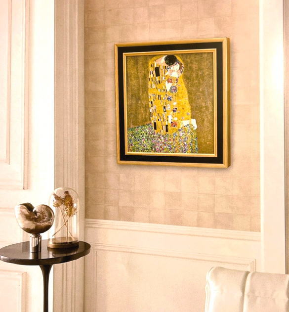 楽天市場】グスタフ ・ クリムト 「 接吻 」 彩美版R シルクスクリーン