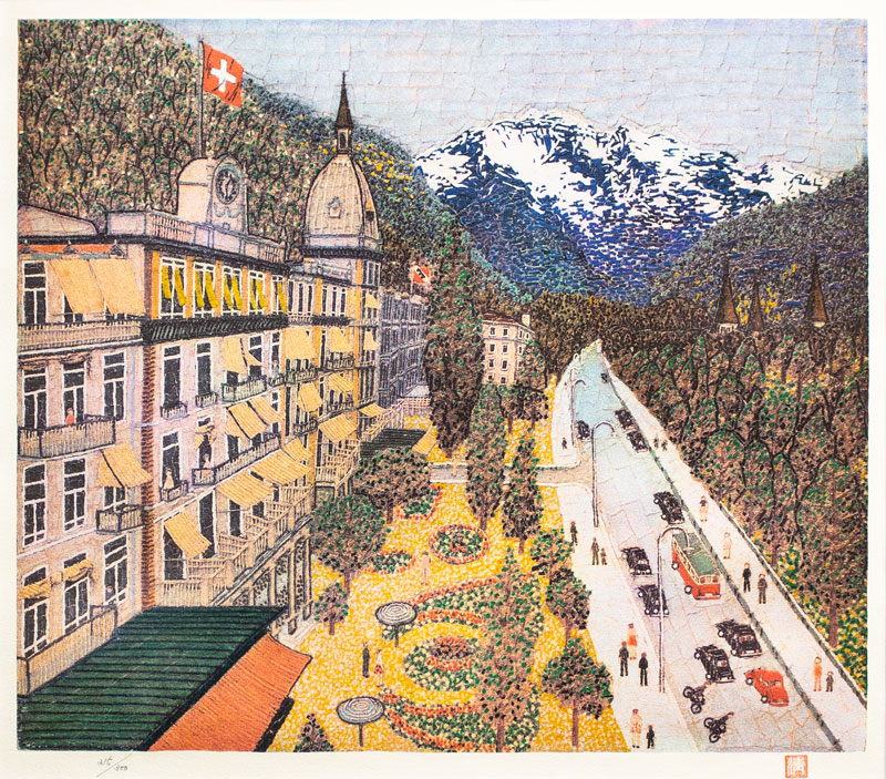 楽天市場】山下 清「 スイスの町 」 リトグラフ【中古】 : 内田画廊