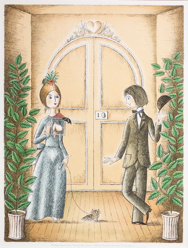 楽天市場】レイモン・ペイネ「 愛の晴れ時計 」リトグラフ 版画 : 内田画廊