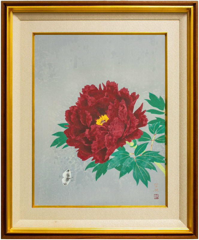 楽天市場】山口華楊 「 牡丹 」 木版画 【中古】 : 内田画廊