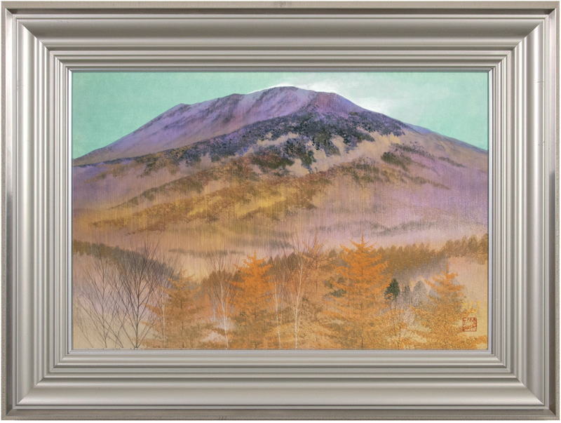 楽天市場】並木 功 「 浅間秋彩 」 日本画 M12 ( 12号 ) 【中古