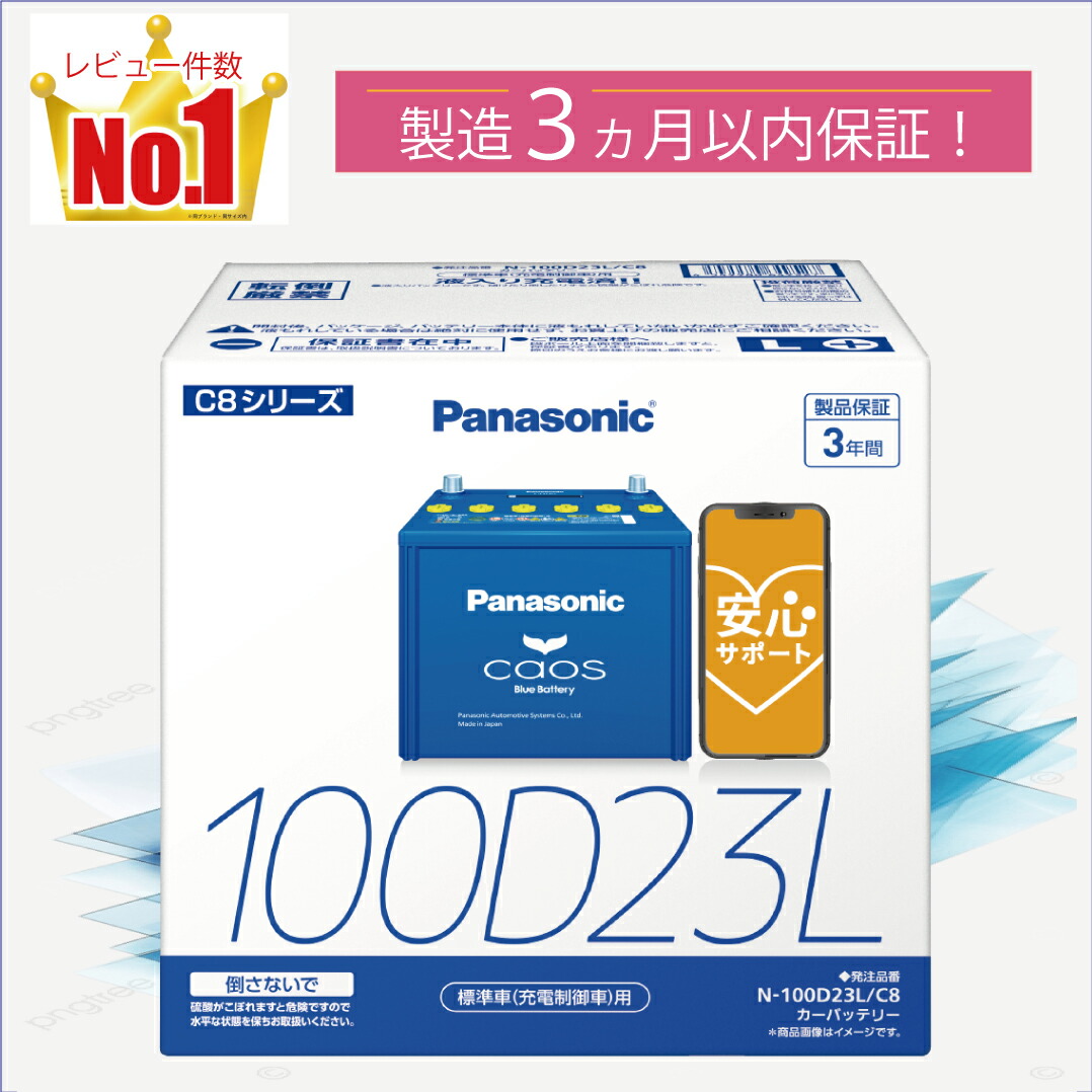楽天市場】panasonic バッテリー 100d 23lの通販