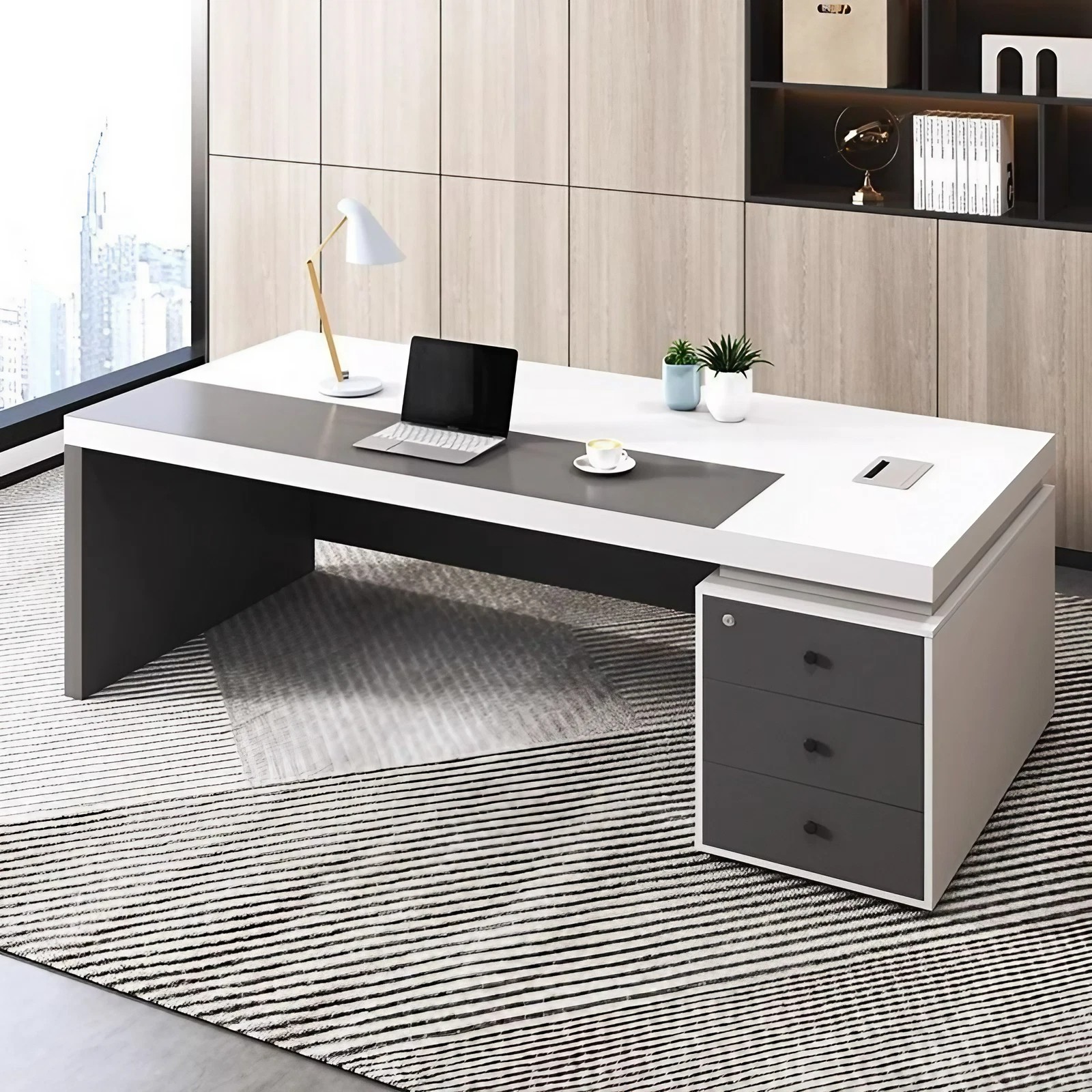 楽天市場】事務机 役員デスク 事務用片袖机 プレジデントデス 社長机