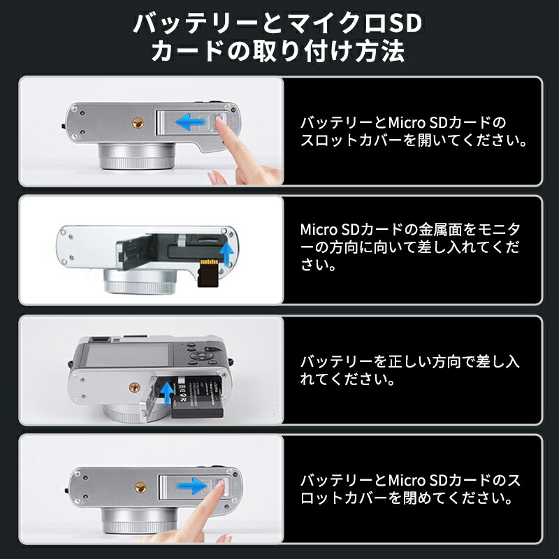 楽天市場】デジカメ 4K カメラ デジタルカメラ 32GBカード付き 1年保証