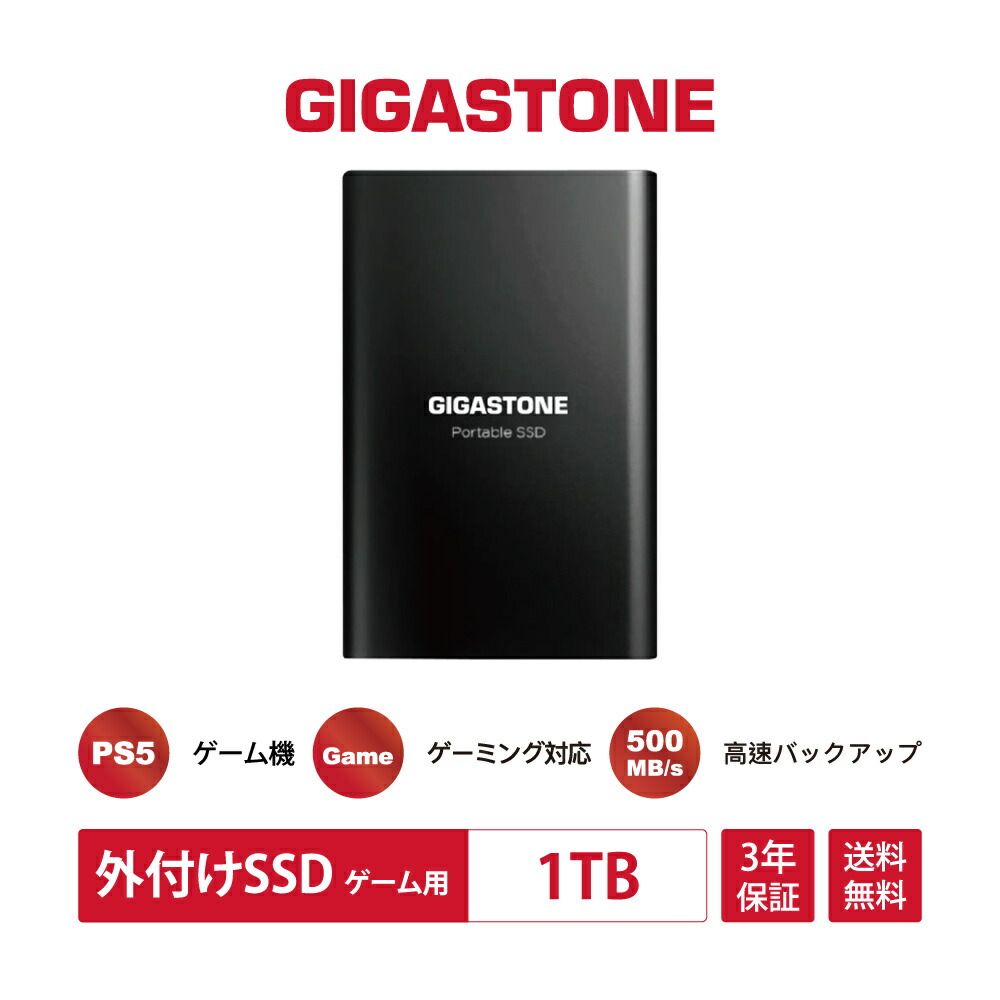 楽天市場】赤字覚悟！【保証3年】【PS5/PS4対応】GIGASTONE 外付けSSD