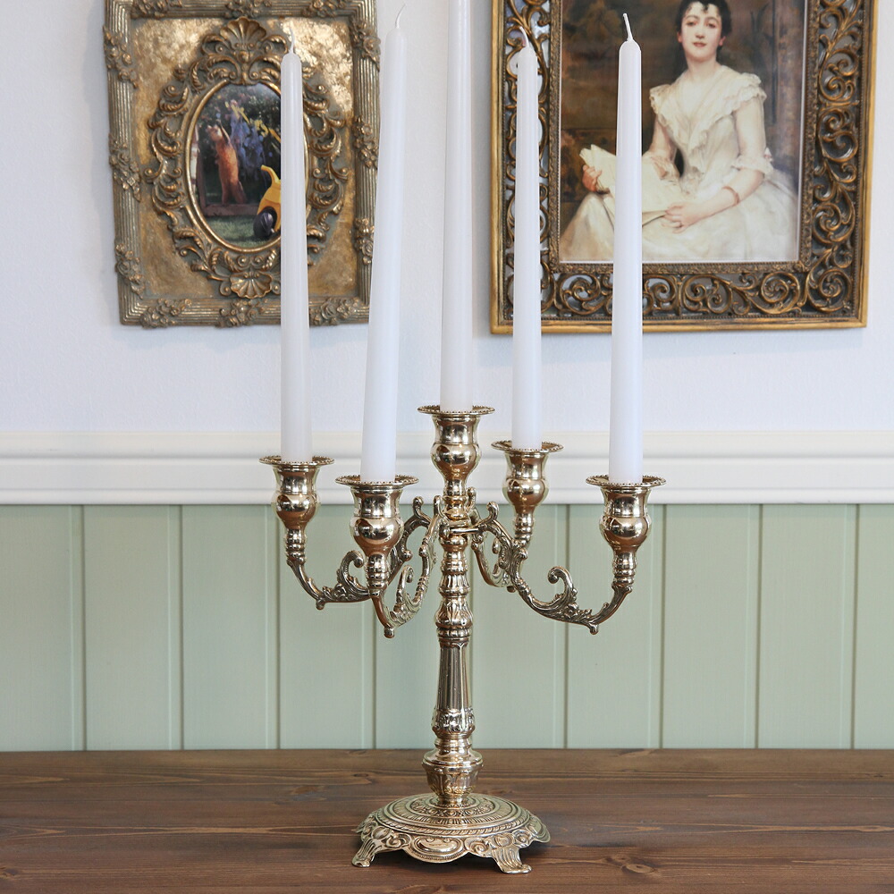 楽天市場】燭台 イタリア製 真鍮製品 ローソク立て キャンドル