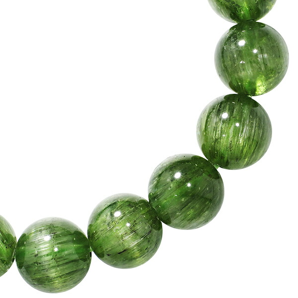 楽天市場】グリーンカイヤナイト ブレスレット 10mm 17.5cm 最高級