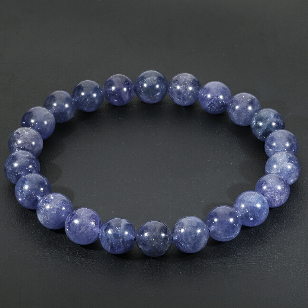 楽天市場】タンザナイト ブレスレット 8.5mm 17.5cm メンズM