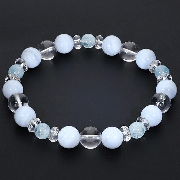 楽天市場】ブルーレースアゲート アクアマリン 水晶 カット