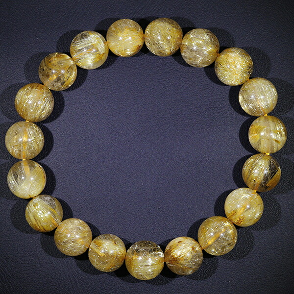 楽天市場】ゴールドルチルクォーツ ブレスレット 最高級 9A+ グレード