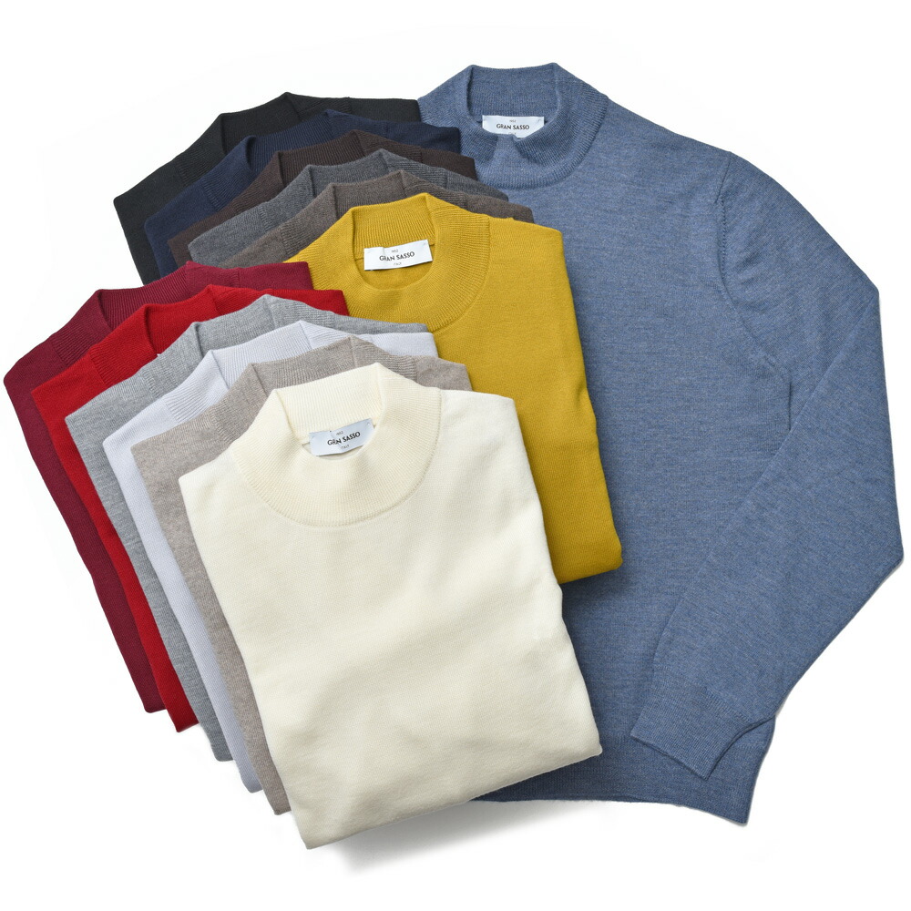 楽天市場】GRAN SASSO（グランサッソ）12ゲージウールモックネック