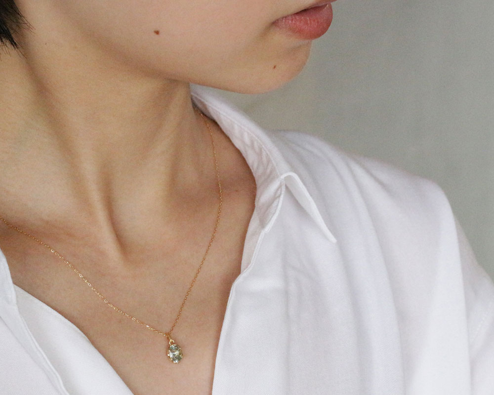 楽天市場】【現品限り】K18 アクアマリン ネックレスチャーム 0.6ct