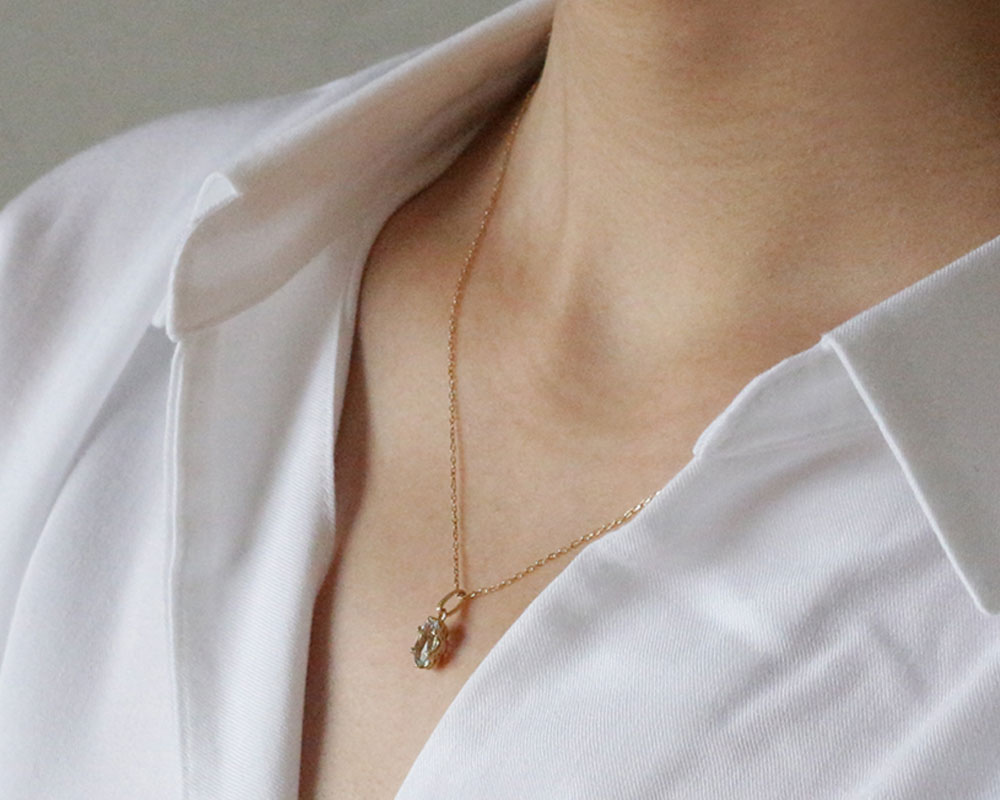 楽天市場】【現品限り】K18 アクアマリン ネックレスチャーム 0.6ct