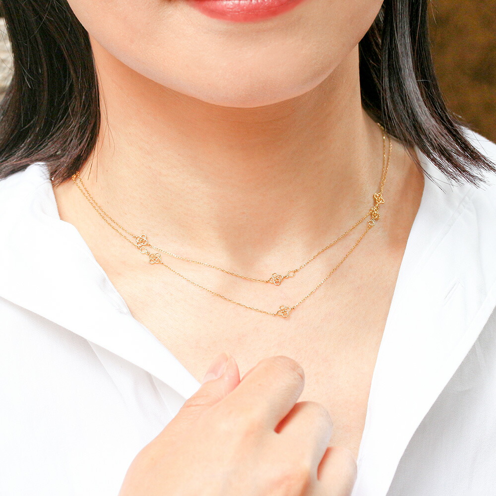 楽天市場】ロングネックレス k18 チェーン 81cm イエロー ゴールド