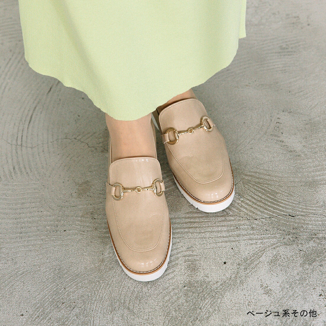 楽天市場】ローファー ビット フラット エナメル 晴雨兼用 オフィス