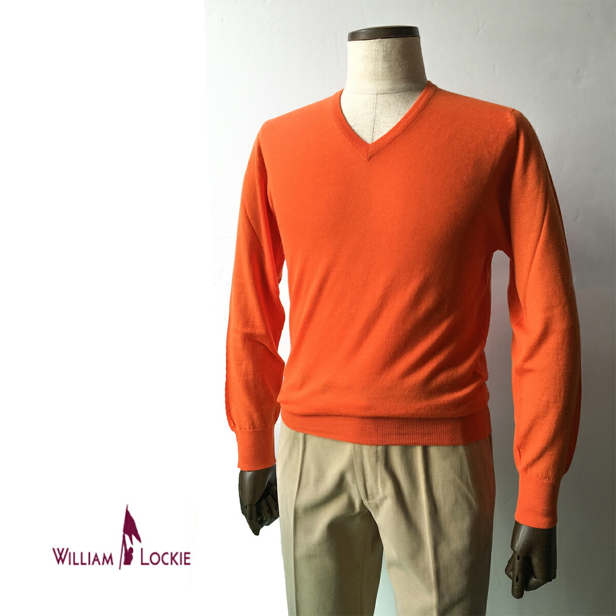 楽天市場】WILLIAM LOCKIE（ウィリアムロッキー）カシミヤVネック