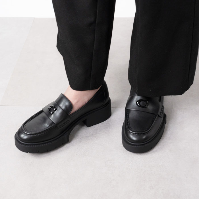 楽天市場】COACH コーチ ローファー CB990 LEAH LOAFER リア
