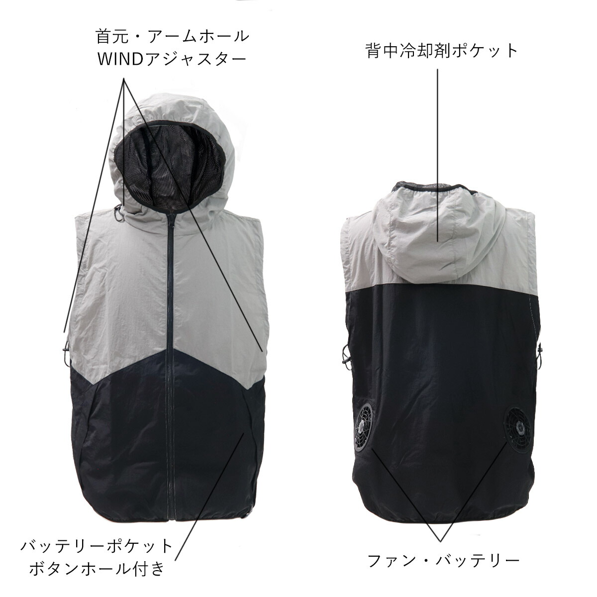 楽天市場】【P3倍】【 ファン バッテリー 付き 】 ワークマン WindCore