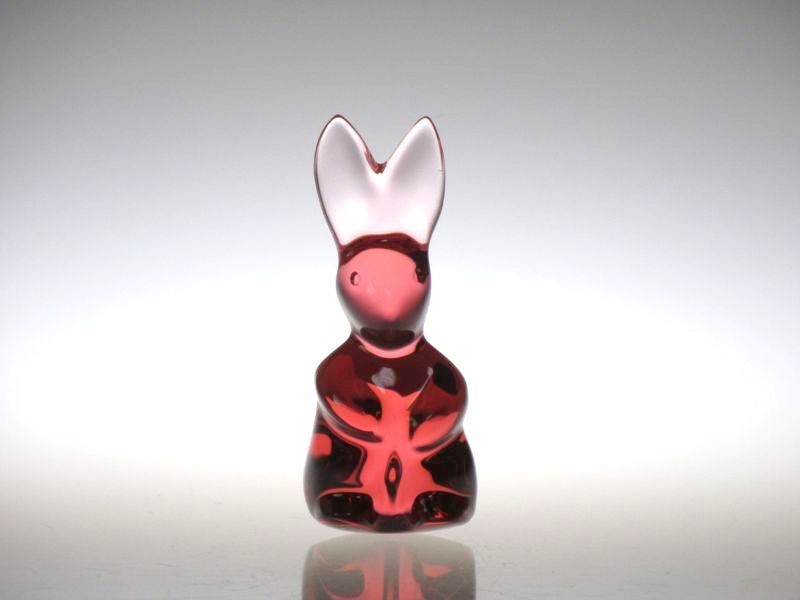 楽天市場】バカラ フィギュリン ○ ウサギ うさぎ ラビット 赤