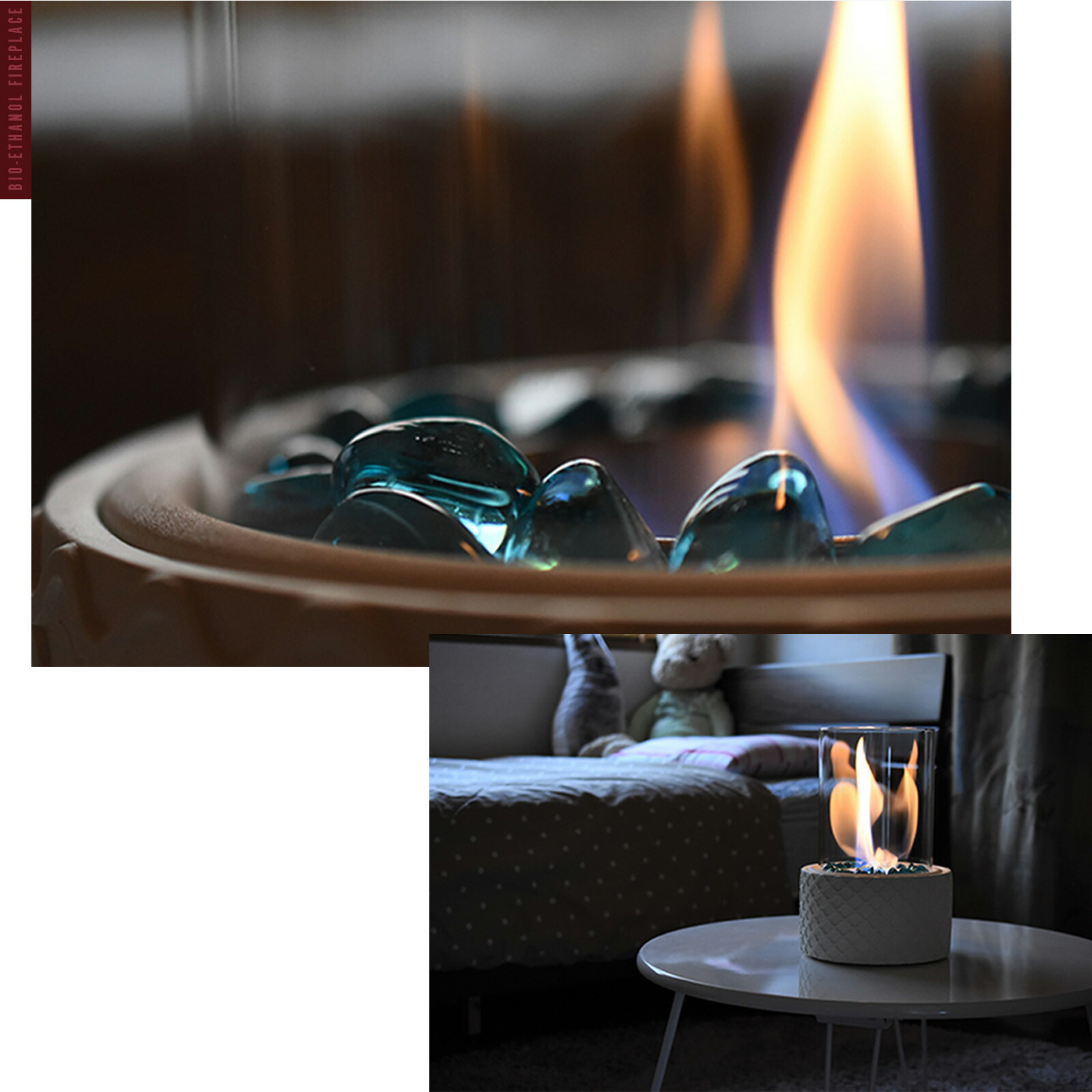 楽天市場】【楽天1位】熱くならない！バイオエタノール暖炉 SUAVIS