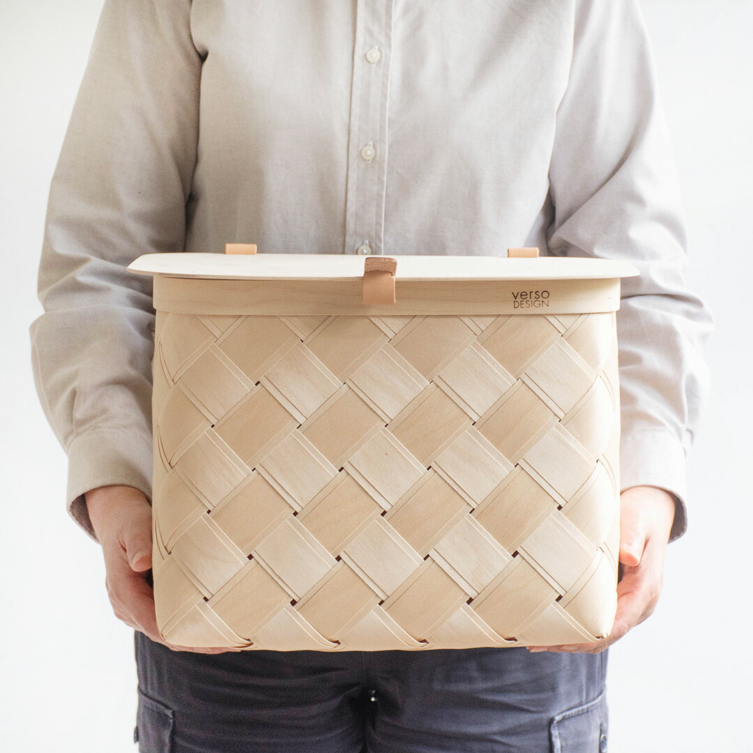 楽天市場】北欧 白樺 バスケット 天然素材 木製 収納ボックス LASTU