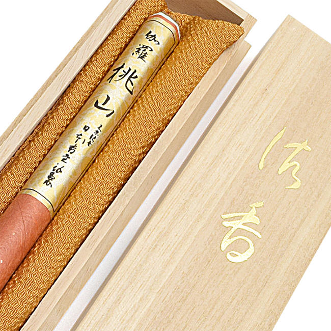 楽天市場】【高級お線香】伽羅桃山 【伽羅・沈香配合】【長寸タイプ