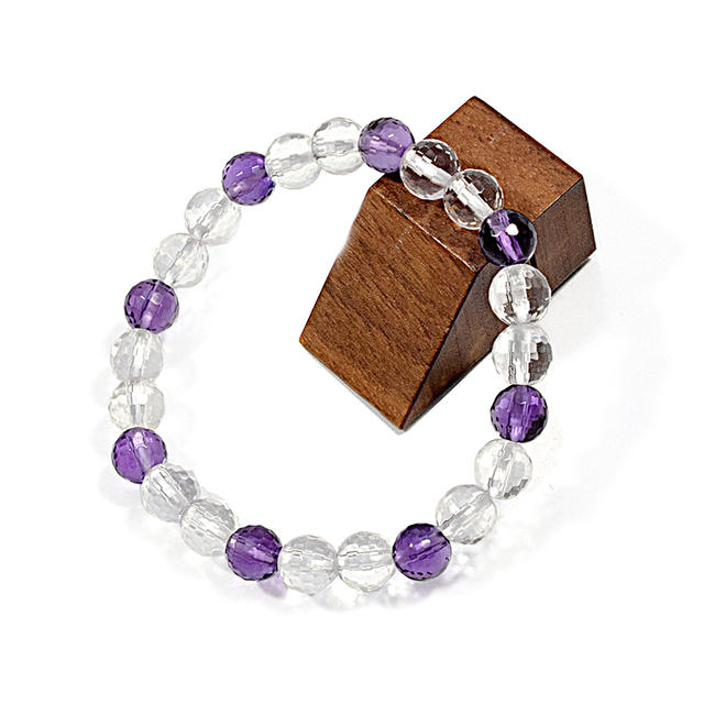 楽天市場】「本水晶 アメジスト（紫水晶）」ブレスレット天然石