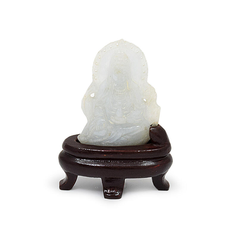 楽天市場】【縁起物】翡翠（ひすい）- 観世音菩薩（手彫り）1寸3分