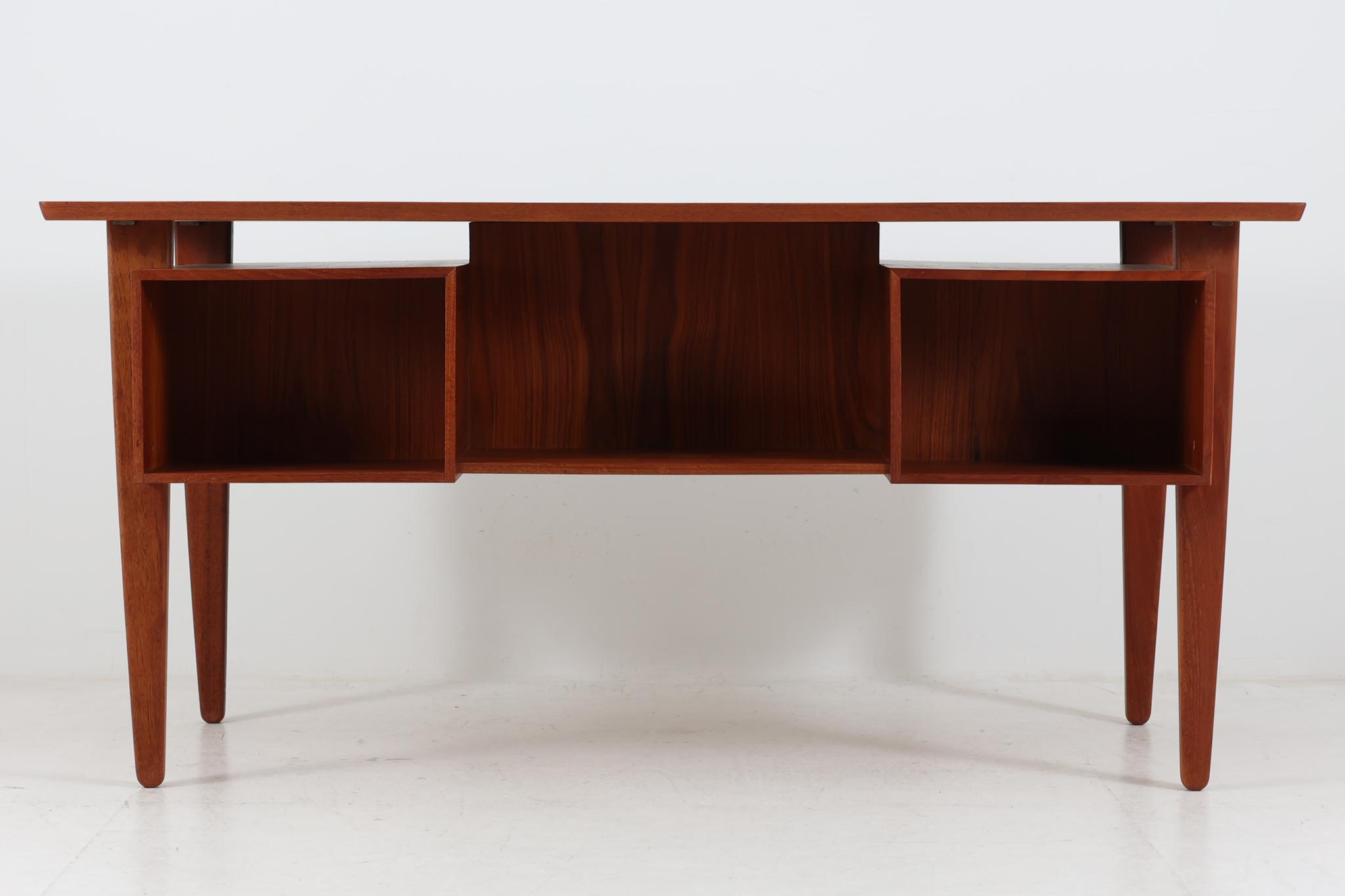 楽天市場】デンマーク製 両袖デスク/机 チーク材 北欧家具ビンテージ