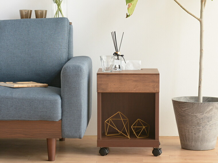 楽天市場】ナイトテーブル 北欧 おしゃれ ブラック 幅35 奥行35 高47cm