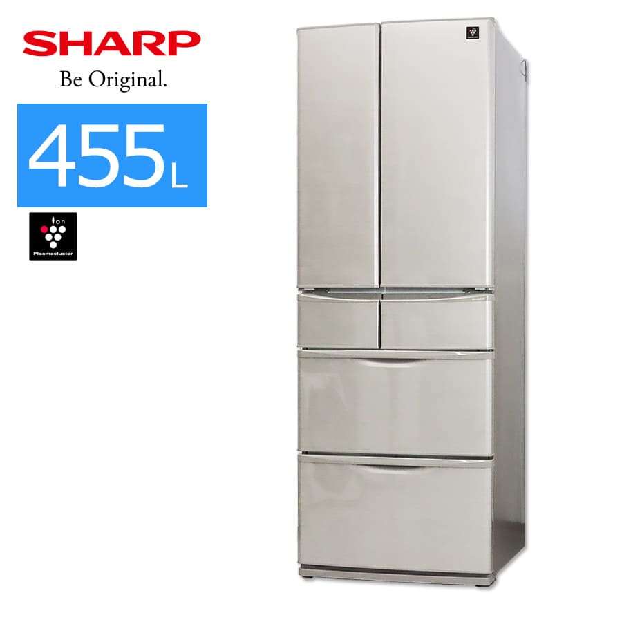 楽天市場】【中古/屋内搬入付き】シャープ 冷蔵庫 フレンチ6ドア 455L
