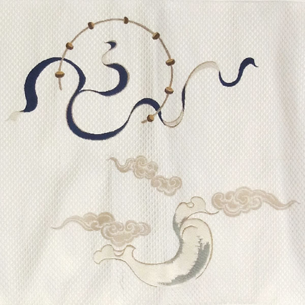 楽天市場】名古屋帯 正絹 白 俵屋宗達風神雷神 ホワイト 京玉響 西陣織