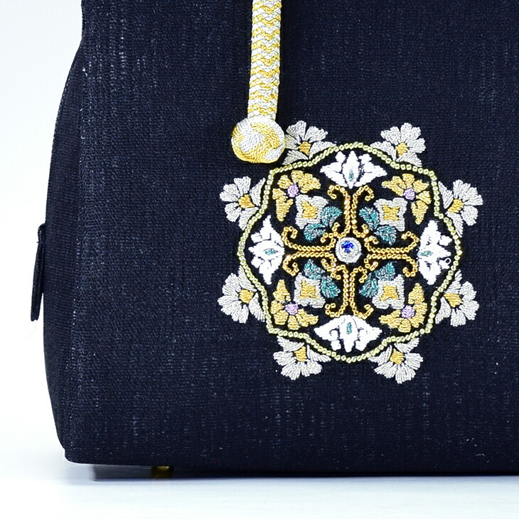 楽天市場】ビーズ本手刺繍ボストン型バッグ 華文【 礼装用バッグ 訪問