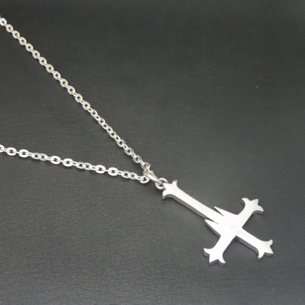楽天市場】逆十字ネックレス シルバー925 【刻印無料】 聖ペテロ
