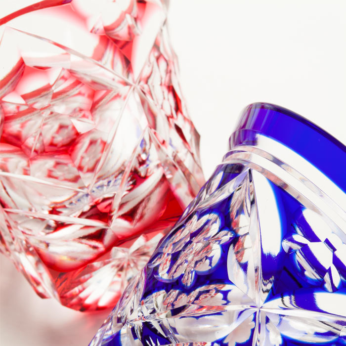 楽天市場】江戸切子 ぐい呑 【硝子工房 彩鳳 直営店】 七宝四花菱文様