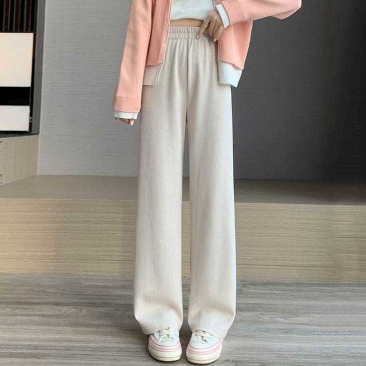 楽天市場】ワイドパンツ 秋 ふんわり柔らかい カシミヤタッチ 裏起毛