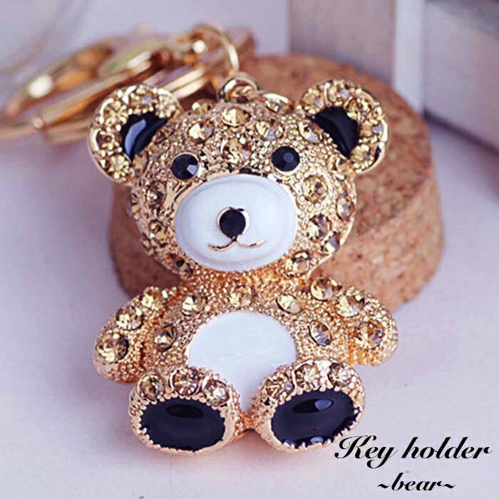 楽天市場】クマさんモチーフ ベア 熊 キャラクター キーホルダー