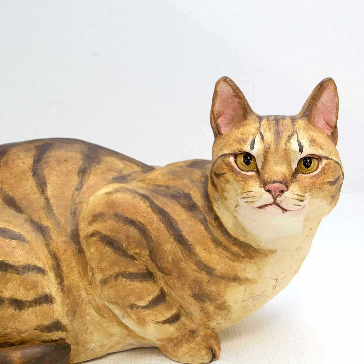 楽天市場】小澤康麿作 手びねり茶トラ猫 大 小沢康麿作品 小澤康麿猫