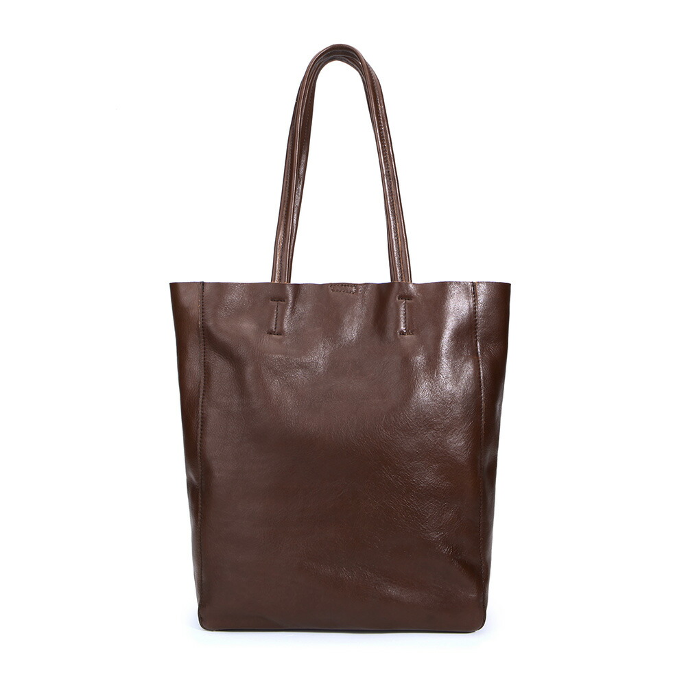 楽天市場】トートバッグ 本革 レザー 縦長 A4 肩掛け シンプル