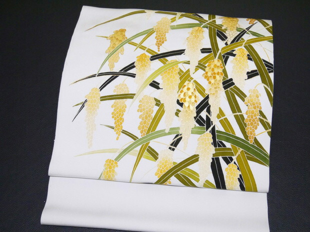 楽天市場】＜オリジナル染帯＞特価 秋用の帯 九寸名古屋帯 稲穂 京都