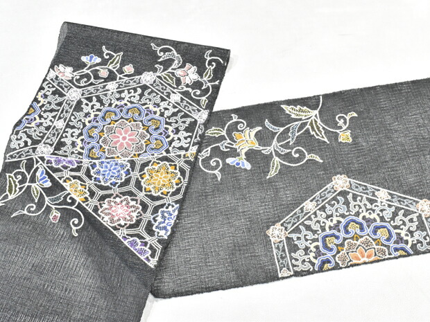 楽天市場】袋帯 中国三大刺繍 相良刺繍 さがら刺繍 手刺繍 手織り櫛