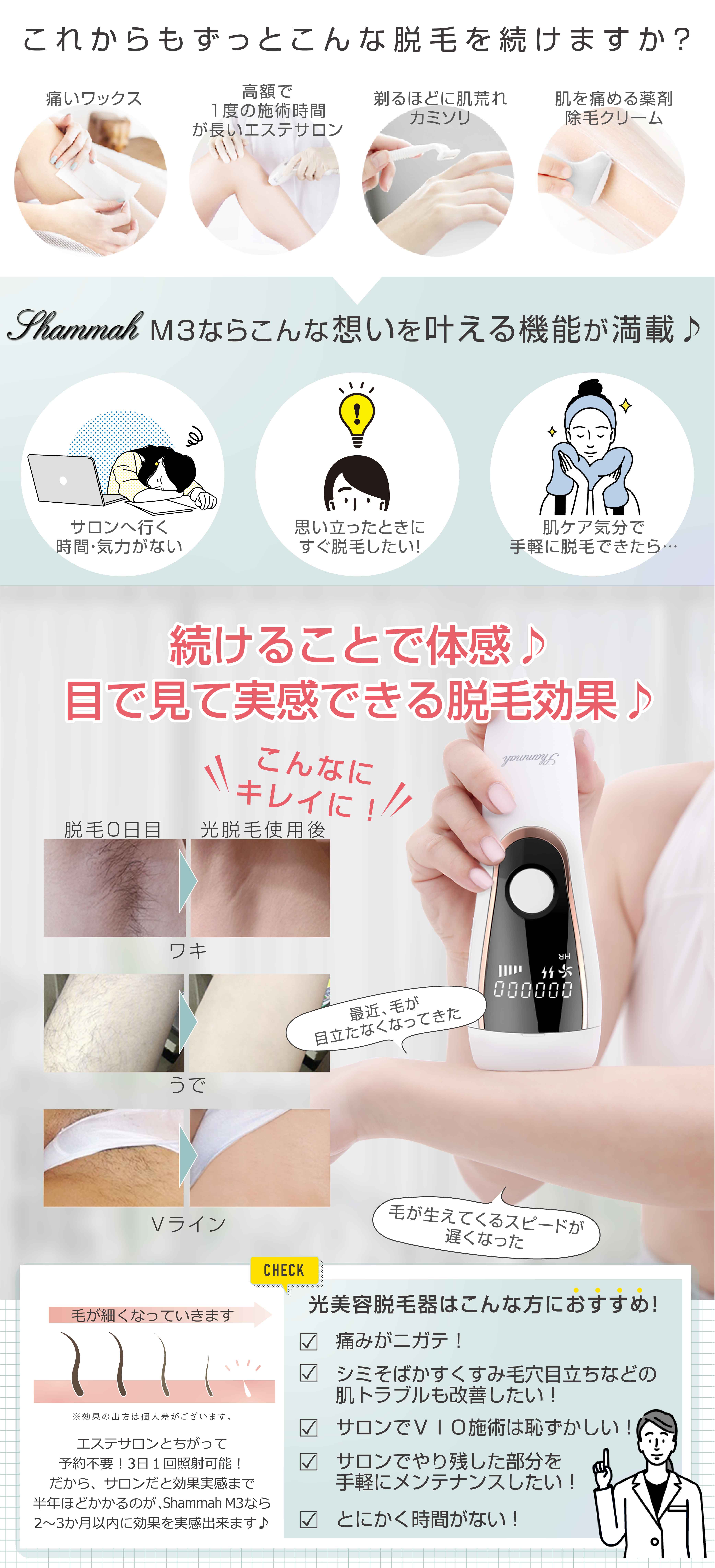 楽天市場】【5000円OFFクーポン】 脱毛器 照射回数無限 【2年品質保証