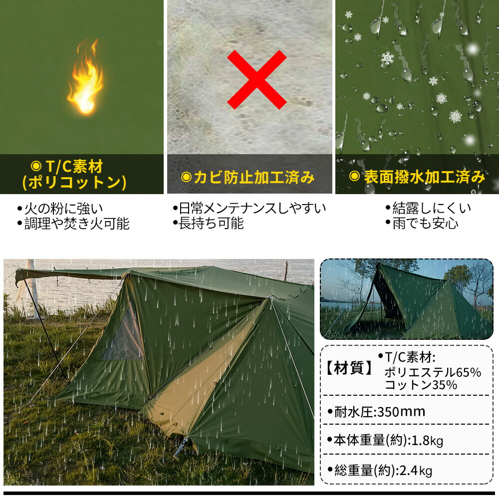 楽天市場】SoomLoomパップテント X-large専用 ドアパネル ミリタリー