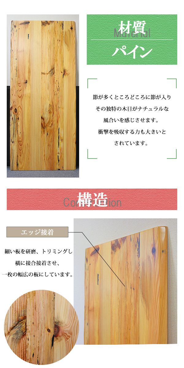 楽天市場】送料無料 天板 デスク テーブル 天板のみ パイン材 W1200