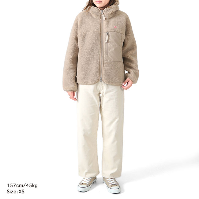 楽天市場】DANTON ダントン フード付き ボアフリースジャケット DT